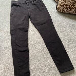 Express: Black Denim Pants: Stretch: Mid-rise: 6S